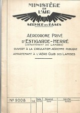 Année 1932. Plan. Aérodrome
