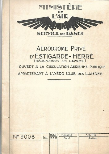 Année 1932 plan - plan., aérodrome
