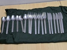 ALITALIA SERVIZIO POSATE PER 6 PINTI- BROGGI -CALEGARO  INOX VINTAGE