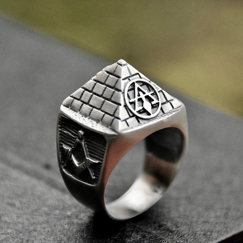 Nuovo anello massonico argento