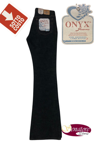 Jeans nero onyx zampa - "onyx",