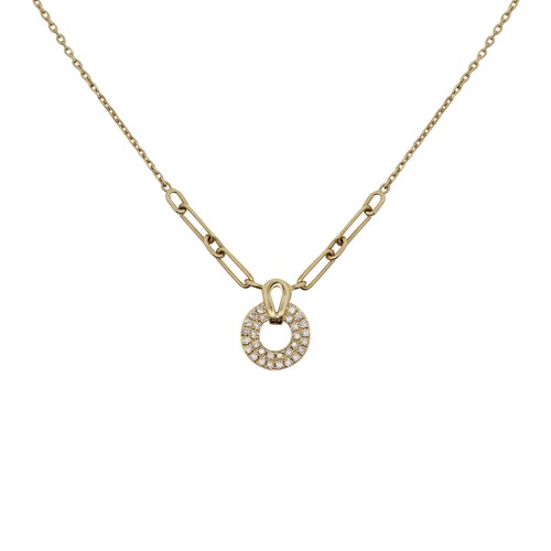 Collana catena fermacarte oro
