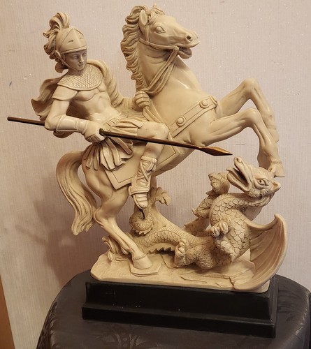 Scultura cavaliere uccisore - , di