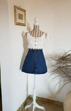 Top corto bianco, crop top in