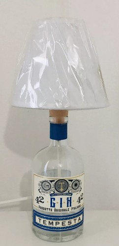 Lampada con bottiglia vetro - in,