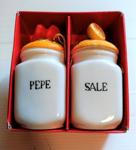 Coppia sale pepe ceramica - coppia,