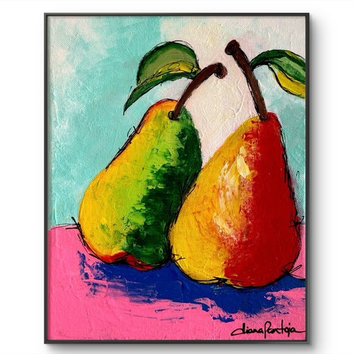 Pere arte originali 8x10 - pere, d'arte