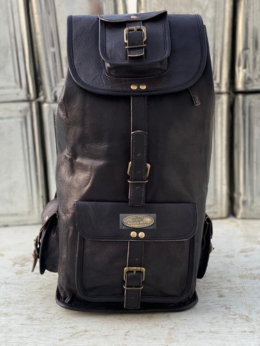 Zaino borsone vintage pelle - in,