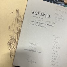 Milano In Inchiostro di China.Disegni di Attilio Rossi Milano Pizzi 1963