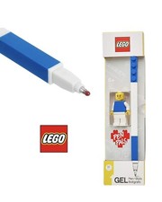 LEGO PENNA GEL BLU CON MATTONCINI + MINIFIGURE