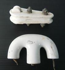 2 isolatori elettrici in porcellana richard ginori