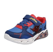 Disney Spiderman - Sneakers Con Luci Led Blu - Junior Scarpe Bambino Sneakers