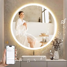 Specchio bagno led con illuminazione 50x70 senza appannamento musica bluetooth specchio parete