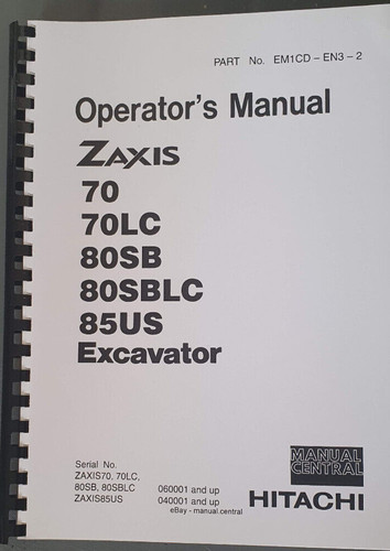 Manuale operatore escavatore - manuale,