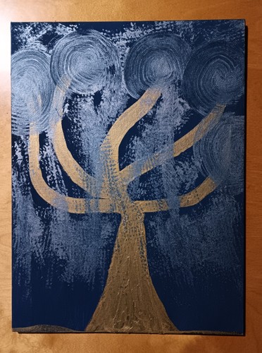 Albero mistico quadro - -,