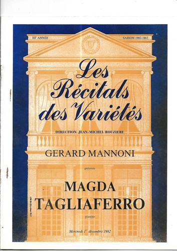 1982 programme théâtre des - programme.,