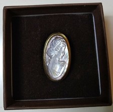 Spilla con cammeo antica, firmata Catamore 1/20 oro 12kt GF