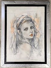 Quadro unico opera d'arte Bella ragazza