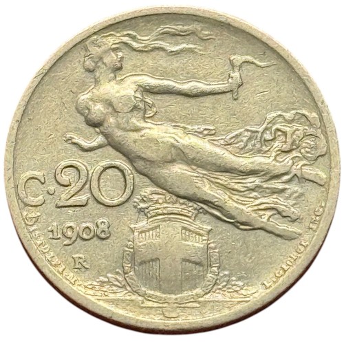 Centesimi 1908 libertà - 20,