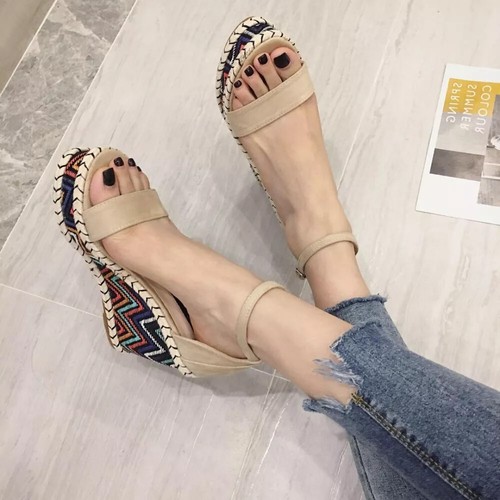 Sandali zeppa platform - cm,