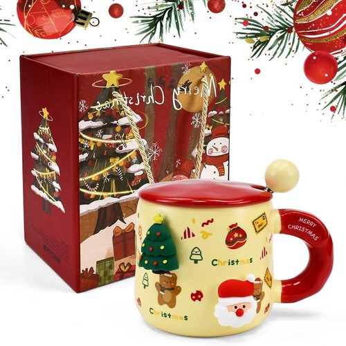 Tazza natalizia ceramica 420ml - natalizia,