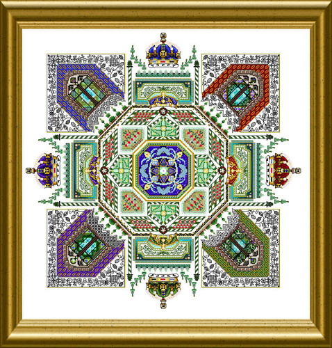The royal garden tudor - tudor, mandala