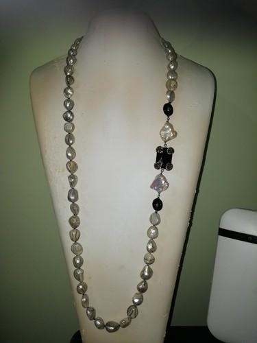 Collana lunga perle - collana,