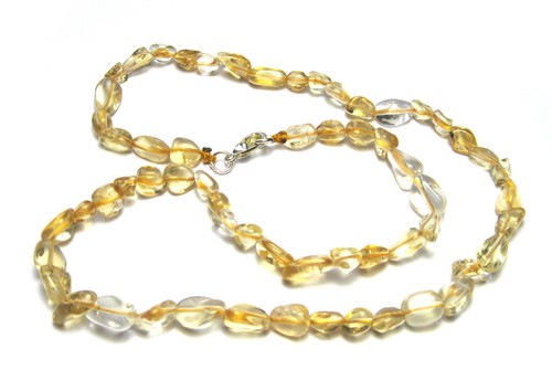 Collana pepita citrino