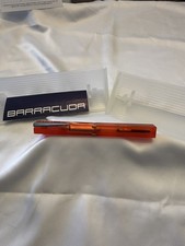 Nettuno Barracuda penna stilografica rosso traslucido pennino medio M47813