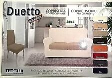 COPRI CUSCINO ELASTICIZZATO Morbido divano 2 posti vari colori tessier