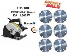 RURMEC TDS 180 SCANALATORE A DOPPIO DISCO Ø 180 mm per cemento laterizi blocchi