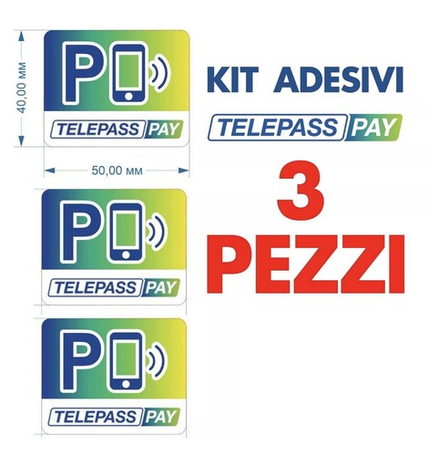 Adesivi telepass pay - adesivi, da
