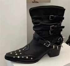 Stivaletti Texani Neri Con