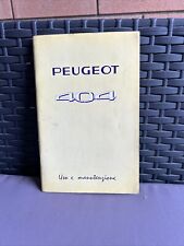 PEUGEOT 404 LIBRETTO USO E