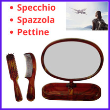 Specchio da trucco tavolo spazzola pettine set kit da viaggio specchi per barba
