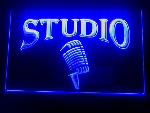 Studio microfono neon led - led, luce