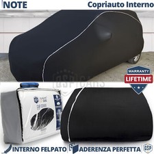 TELO COPRIAUTO Interno Per Nissan Note Felpato Traspirante Nero Garanzia A VITA