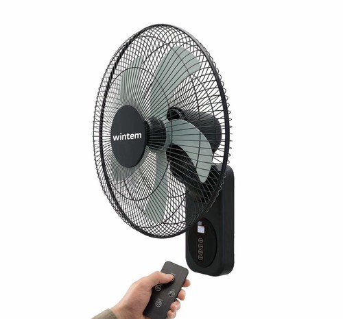 Ventilatore parete nero - ventilatore, da