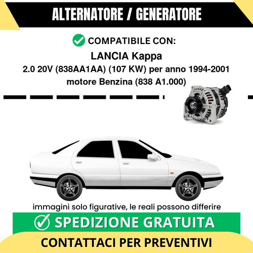 Alternatore lancia kappa - kappa, 2.0