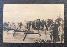 CARTOLINA GUERRA ITALO TURCA LIBIA SBARCO A TRIPOLI 68 FANTERIA ESERCITO RARA NV