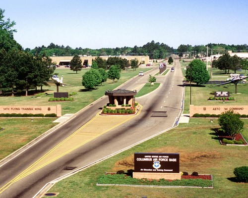 Columbus air force - main, gate
