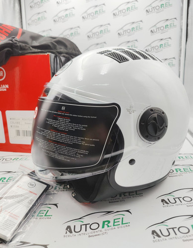 Casco bianco scooter - scooter, moto