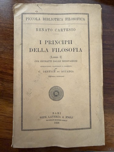 Principii della filosofia - i,