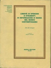 LIBERTA' DI OPINIONE E