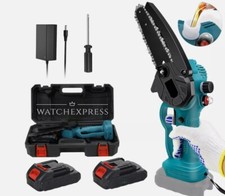 MOTOSEGA  a BATTERIA 48V 6 POLLICI Lubrificata OLIO  Mini Elettrosega Tagliarami