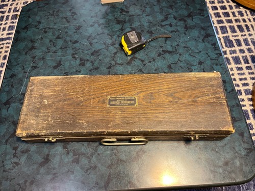 Antica scatola legno - , strumenti