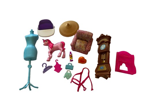 Barbie accessory lot 14pc - barbie,