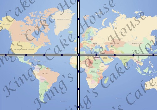 Mappa del mondo - , commestibile