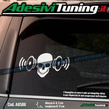 Adesivo Teschio con Casse