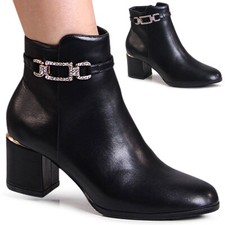 Scarpe Da Donna Stivaletti Ankle Boots Glitter Booties Stivali Corti Trendy